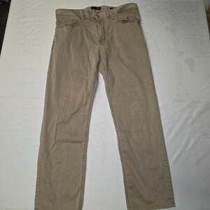 Alberto Pipe Tencel Denim Regular Fit Brown Pants Size 35x34